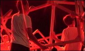 Students performing at the  conference