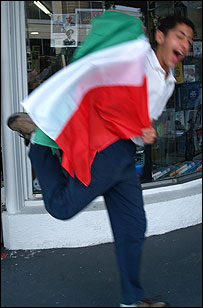 يک طرفدار تيم ايران