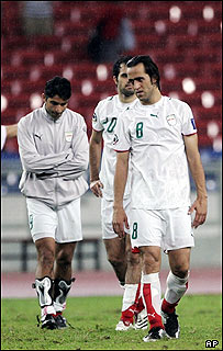 بازیکنان تیم ایران بعد از شکست مقابل کره