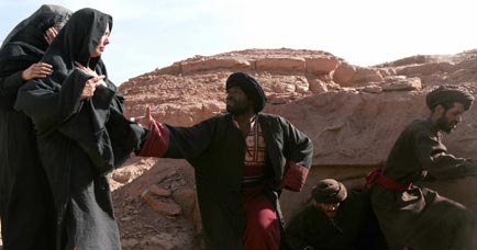 Joseph of Arimathea,  Mary and Mary Magdalene at Jesus's tomb