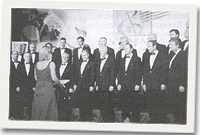 Hogia'r Ddwylan yn canu yn Coleraine