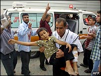 Criança ferida em Rafah