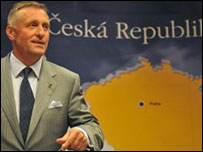 O premiê checo, Mirek Topolanek 