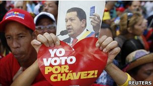 Apoiadores de Chávez (Foto: Reuters)