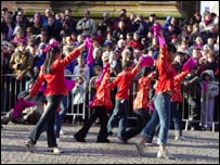 Dancers at last year's Chinese New Year
