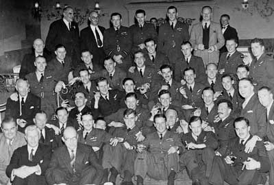 Poat-raid crew party