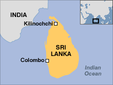 Map of Sri Lanka