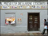 Grafite de apoio ao ETA em Vitoria