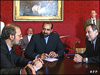 علی لاریجانی و خاویر سولانا