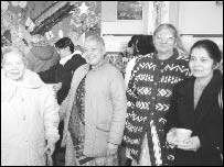 Hindu women at a community event