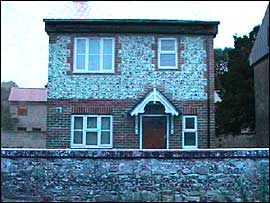 The renovated house and garden