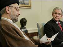 بش، عبدالعزیز الحکیم ملاقات