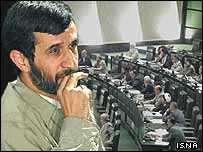 احمدی نژاد در مجلس