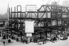 The Regal Cinema being built in 1933