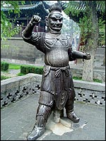 A statue at the Jinci Temple