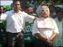 UNP protesters (Photo Elmo Fernando)