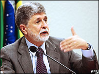 O ministro Celso Amorim em foto de arquivo