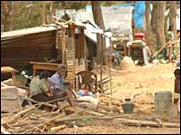 Refugees in Killinochchi