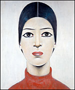 Portrait of Ann, 1960 - by LS Lowry