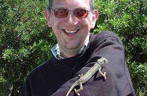 Brett with a chameleon