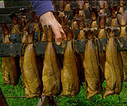 The finished product - haddocks afer being smoked