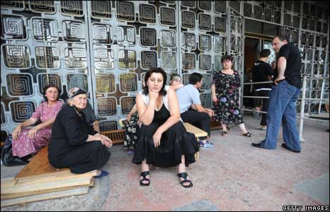 Người di tản từ Nam Ossetia tại thủ đô Tbilisi