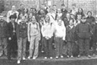 Disgyblion o Ysgol Gyfun Rhydfelen ac Ysgol Gyfun Ystalyfera yn mwynhau'r ymweliad i Lydaw.