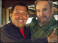 Fidel Castro e Hugo Chavez
