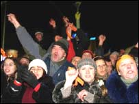 Muhalefetin destekçisi Ukraynalı seçmenler