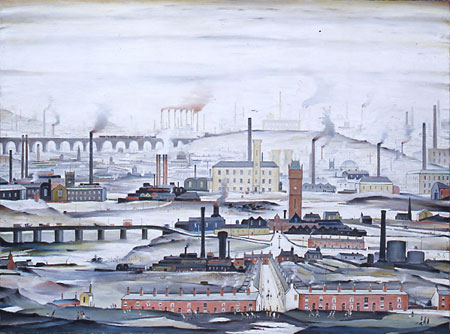 Industrial Landscape (1955) by LS Lowry 1887-1976, copyright the estate of the artist 2005