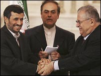 احمدی نژاد در بغداد