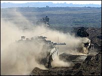 Gazze'de İsrail tankları