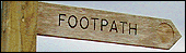Footpath sign