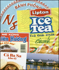 Các mặt hàng sản xuất tại Việt Nam ngày nay đang lan tràn Little Saigon (Ảnh Bùi Văn Phú)