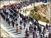 Bolivyalı göstericiler