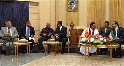 President Rajapaksa in tehran