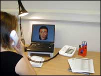 Sistema Synface em uso