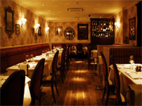 Inside Le Cassoulet restaurant in Croydon