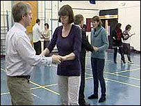 Adult education dance class