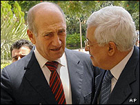 اولمرت و عباس