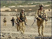 سربازان بريتانيايی در افغانستان