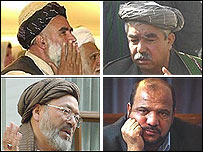 سياف، خليلی، دوستم و فهيم