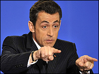 Fransa Cumhurbaşkanı Nicolas Sarkozy