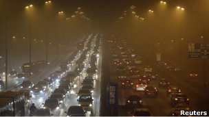 北京的雾霭天气