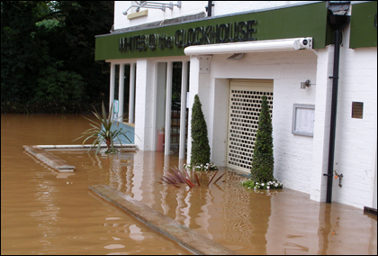 Flooding in Tenbury Wells