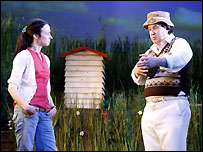 Rosie & Felix in Humble Boy.  Photo: Donald Cooper