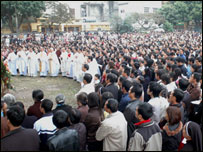 Lễ trong khu Tòa Khâm sứ 