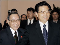 Thủ tướng Phan Văn Khải và Tổng Bí thư Hồ Cẩm Đào