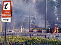 Antalya'da düzenlenen saldırı sonrası olay yeri