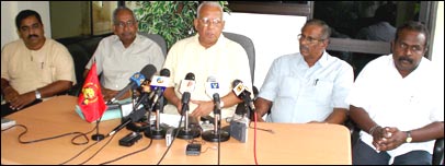 TNA MPs in a press conference (library photo)